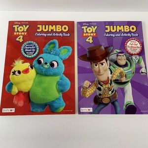Toy Story 4 Jumbo Coloring and Activity Books